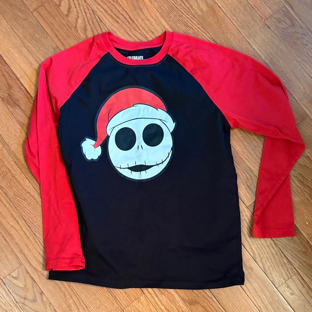 Disney Red and Black Long Sleeve Tee